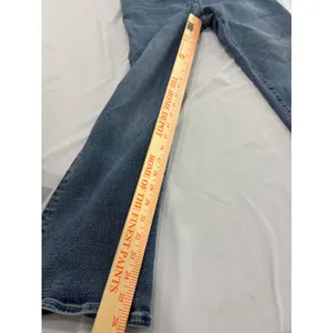 Madewell Mid-Rise Kick Out Jeans Blue Stretch Denim Size 30 Flare Cropped thumbnail 6