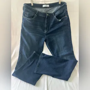 Dark Blue Denim Jeans Size 16 thumbnail 1