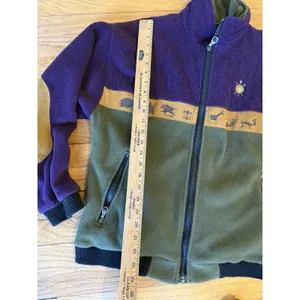 Tortuga Maria‎ Shelton UT Native American Fleece Polartec Zip Jacket Small thumbnail 3
