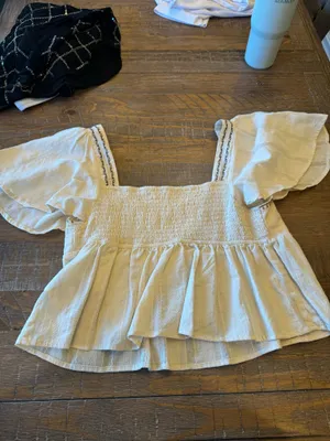 Coco + Jaimeson Embroidered crop top thumbnail 4