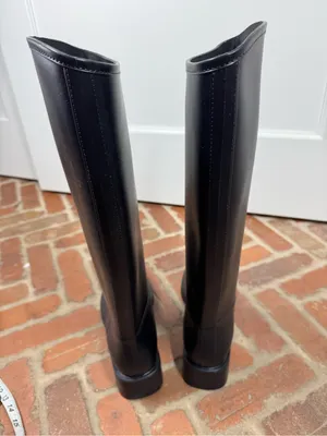 Jeffrey Campbell Torrential Rain Boot Women 11 Black Like New Waterproof Tall thumbnail 4