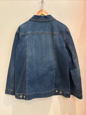 Chico’s Denim Jacket Boxy Denim Size Large thumbnail 3