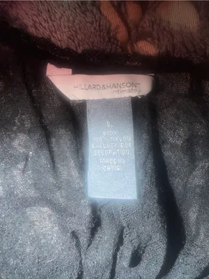 Hillard & Hanson black lace babydoll chemise y2k rose bow whimsygoth large thumbnail 6