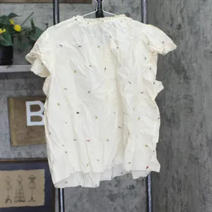 Black Tape Trendy Plus Size Printed Cotton Flutter-Sleeve Top Ivory Off White 2X thumbnail 2