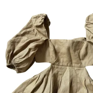 NEW Zimmermann Rosa Cut Out Mini Dress Khaki thumbnail 6