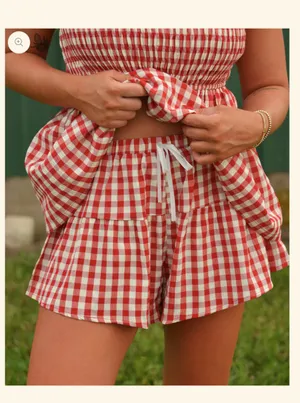 Red Gingham Set Size M thumbnail 3