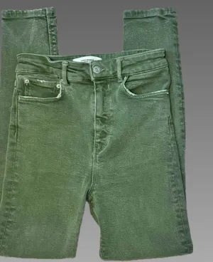 Zara gray/army green skinny jeans sz‎ 24 thumbnail 1