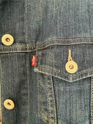 Levi's Dark Blue Denim Jacket thumbnail 3