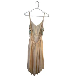 Anthropologie Raga Cotton Embellished Mini Dress - Size L thumbnail 3