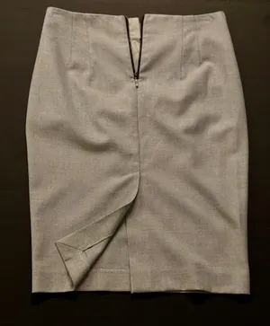 ZARA Pencil Skirt Grey Women’s Knee-Length M thumbnail 2