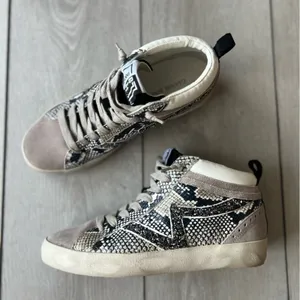 Gianni Bini Women’s high top mixed print animal suede sneaker size 6.5 thumbnail 1