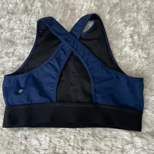 Vimmia X Energy Wave Crop Top Sz Large Blue Black thumbnail 8