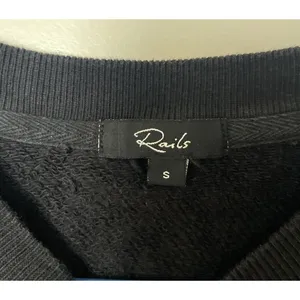 Rails Sweatshirt Womens S Small Black Ramona Bronze Star Embroidered Pullover thumbnail 5