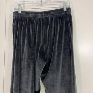 Victoria's Secret PINK Medium Black Y2K Velvet Wide Leg Pants with Pockets thumbnail 5