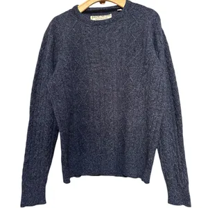 Jack Wills Women’s Size L Blue Tinsbury Merino Wool Blend Cable Knitted Sweater thumbnail 2