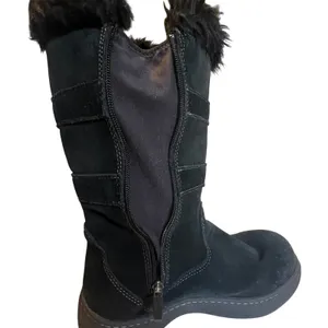 L.L. Bean TEK2.5 Waterproof 7.5 Winter Boots Womens Zip Black Suede Buckle Strap thumbnail 9