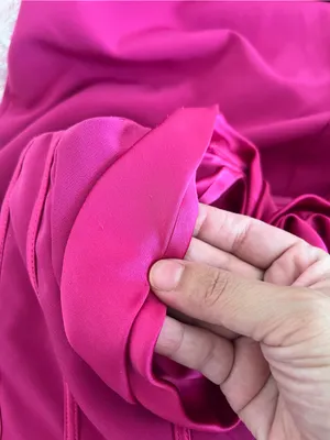 Monique Lhuillier Stella‎ Rosette Maxi Gown Dress Hot Pink Size 6 thumbnail 9