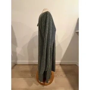 Ofeefan Ribbed Knit Long Sleeve A-Line Dress Olive Green XL NWT thumbnail 4