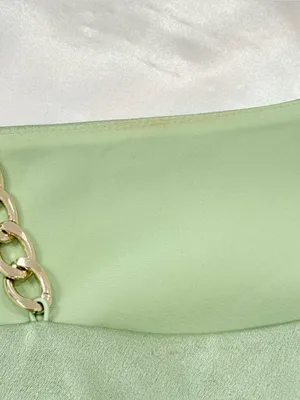 Alice + Olivia Karoline Cutout Mini Dress 6 Green Satin Cocktail Party Spring thumbnail 14