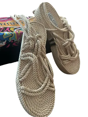 Cape Robbin Natural Rope Wrap Sandals thumbnail 3