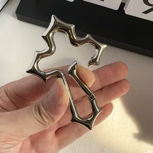 Car Keychain for Men Women Hollow Cross Design Carabiner Keychain Bag Charm thumbnail 5