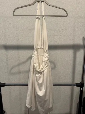 SHEIN Cream Halter Dress with built in shorts thumbnail 2