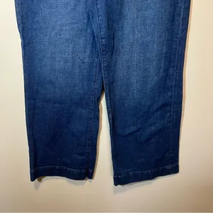 Loft Women’s High Rise Trousers‎ Dark Wash Wide Leg Jeans 6 thumbnail 3