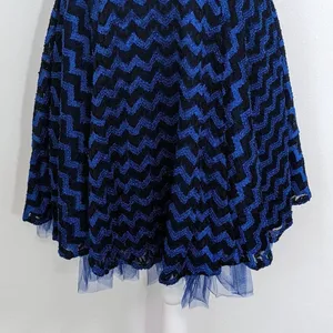 Minuet Blue Black Formal Mini Dress NWT Size Medium Blue Strapless Prom Dress thumbnail 4