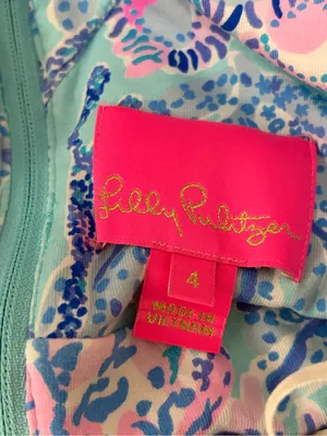 Lilly Pulitzer bohemian preppy ruffle vyra maxi blue long formal dress size 4 thumbnail 3