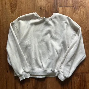 Princess Polly Crewneck Sweatshirt Oversized Cream thumbnail 1