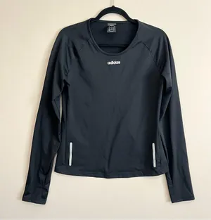 Adidas Climawarm Long Sleeve Top Black Size Medium thumbnail 1