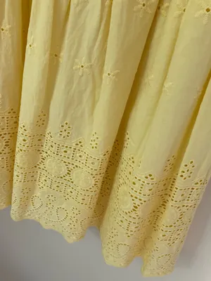 Altar'd State Dress Eyelet Mini yellow thumbnail 4
