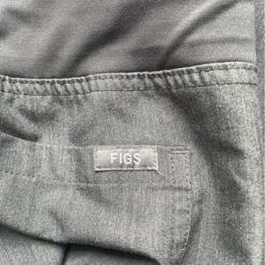 Figs Livingston Basic Scrub Pants Yoga Waistband Straight Leg Gray Size XXS 2XS thumbnail 8
