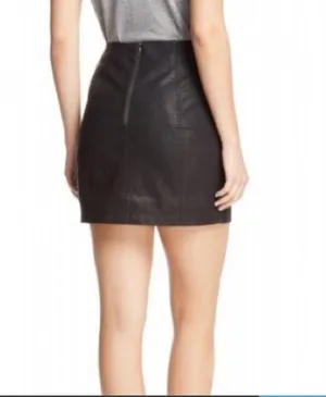 Free People Leather Skirt thumbnail 2