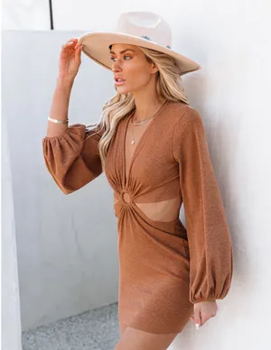 VICI X Hayley Cressida Ribbed Knit Cutout Dress thumbnail 3