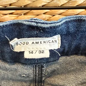 Good American "Good Waist” High Rise GWRH941T Raw Hem Skinny Jeans, 14/ 32 thumbnail 6