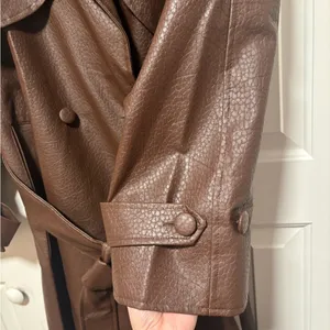 Chocolate Brown Trench Coat thumbnail 5