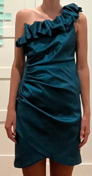 SLFasions one shoulder dress Blue Size 8 thumbnail 1