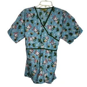Shana Scrubs Christmas Scrub‎ Shirt thumbnail 1
