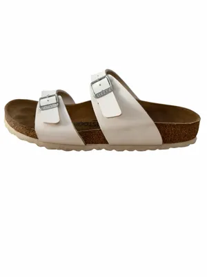 Birkenstock White Double-Strap Women's Sandals thumbnail 5