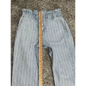 American Eagle Outfitters Women’s Mom Jeans Blue Indigo Stripe Size 10 Long thumbnail 15