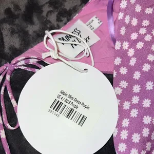 Princess Polly Abbie Mini Dress in Purple Size 4 New with tag thumbnail 11
