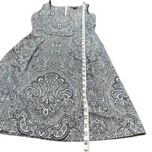 Paisley‎ Print Sleeveless V Neck Dress 90s inspired Girly Romantic Size 0 thumbnail 7