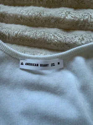 American Giant White Tank Size M thumbnail 4