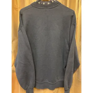 VTG Top Stitch 90s Blue Snow Birdhouse Sweatshirt Large Double Collar USA Made thumbnail 15