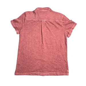 Marine Layer Button Down‎ Women M/L Marsala NWT Vintage Heavy Slub Short Sleeve thumbnail 4