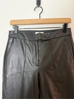 Anthropologie Maeve‎ Faux Leather Ankle-Zip Pants thumbnail 3