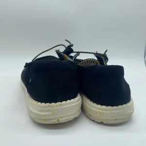 Hey Dude Black Bananas Canvas Wendy Slip-On Shoes Casual Minimalist Women size 8 thumbnail 4