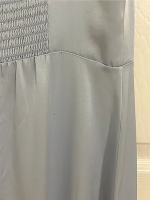 Reformation Nasha Satin Dress in Mineral Blue Maxi Formal Gown NWT Size 4 thumbnail 9