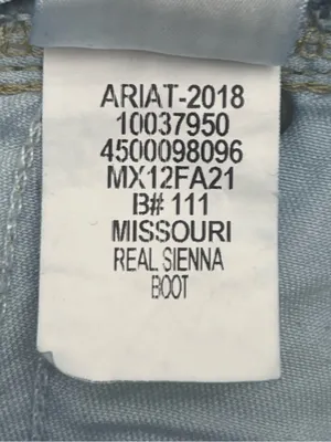 Ariat Real Denim Women’s Missouri Real Sienna Dark Wash Bootcut Jeans Size 33L thumbnail 11